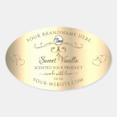 Glamoureus Gold Product Labels  Harten Logo (Voorkant)