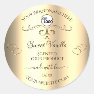Glamoureus Gold Product Labels Harten Logo