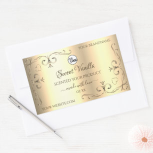 Glamoureus Gold Product Labels - hoeken - Logo