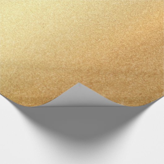 Glamoureus Gold Shiny Elegant Moderne Glossy Cadeaupapier (Hoek)