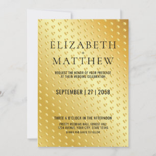 Glamoureus Gold Speckle Invitation Sjabloon Elegan