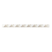Glamoureus Gold Tropical Palm Trees op wit Lint (Voorkant)