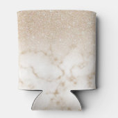 Glamoureus Gold White Glitter Marmer Gradient Ombr Blikjeskoeler (Achterkant)