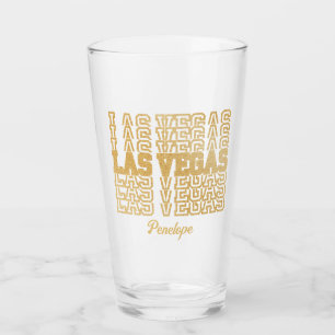 Glamoureus Goud Las Vegas Bachelorette Party Gift Glas