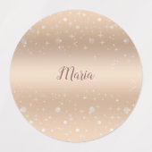 Glamoureus goud metaalgaas, gradiënt, sterren labels (Design 1)