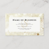 Glamoureus Goud Monogram Glitter Bokeh Visitekaartje (Achterkant)