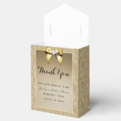 Glamoureus Goud & Stijlvolle Gem Bruiloft Bedankdoosjes (Geopend)