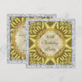 Glamoureus Goud & Zilver 85ste Verjaardagsfeest Kaart (Voorkant / Achterkant)