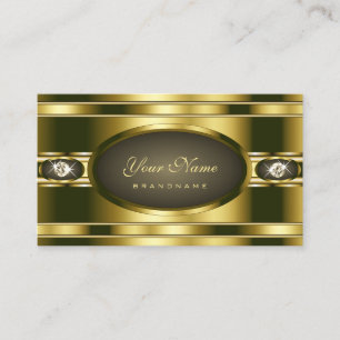 Glamoureus Gouden Effect met Trendy Faux Strass Visitekaartje