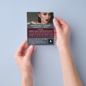 Glamoureus Model, Modelleraar, modelagent Flyer (Hand)