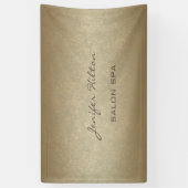 Glamoureus modern chic faux gouden textuur spandoek (Verticaal)