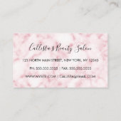 Glamoureus Modern Chique Roze Glitter Marmer Ombre Klantenkaartje (Achterkant)