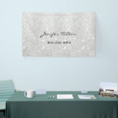 Glamoureus moderne chic glitterij spandoek (Beurs)