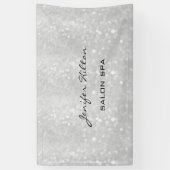 Glamoureus moderne chic glitterij spandoek (Verticaal)