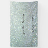 Glamoureus moderne chic glitterij spandoek (Verticaal)