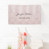 Glamoureus moderne chic glitterij spandoek (Insitu)