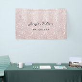 Glamoureus moderne chic glitterij spandoek (Beurs)