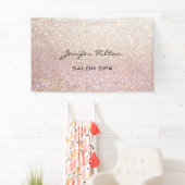 Glamoureus moderne chic glitterij spandoek (Insitu)
