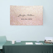 Glamoureus moderne chic glitterij spandoek (Beurs)
