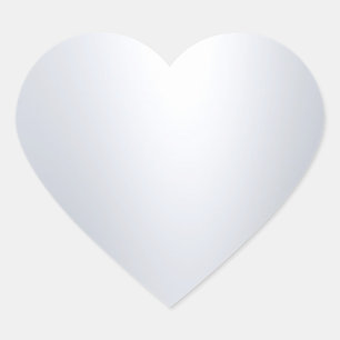 Glamoureus Moderne Zilverblik Blanco Chic-Sjabloon Hart Sticker