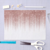 Glamoureus Roos Gold Glitter Striped Gradient Tissuepapier (Craft)