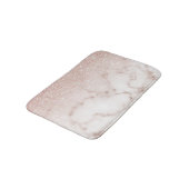 Glamoureus Roos Gold White Glitter Marble Gradient Badmat (Gekanteld)