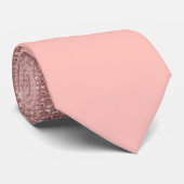 Glamoureus roze rood Glitter Striged gradiënt Stropdas (Opgerold)