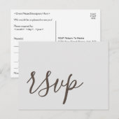 Glamoureus RSVP-Briefkaart Briefkaart (Voorkant / Achterkant)