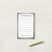 Glamoureus sparant glitter checkbox post-it® notes (Op bureau)