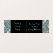 Glamoureus Sparkly Glitzy Silver Bling Visitekaartjes (Binnenkant ongevouwen)