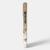 Glamoureus Sparkly Gold Glitter Marmer Case-Mate iPhone Case (Achterkant / Links)