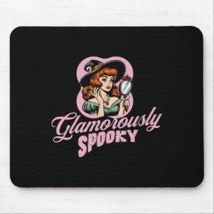 Glamoureus Spooky Witch Retro Halloween C Muismat