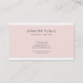 Glamoureus standaard roze design visitekaartje (Achterkant)