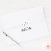 Glamoureus strand in Silver Monogram Sticker (Envelop)