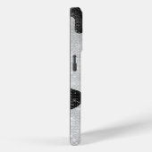 Glamoureus zwarte sparkly Glitter-Koe Afdrukken Case-Mate iPhone Case (Achterkant / Rechts)