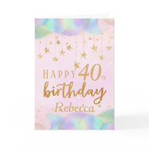 Glamoureuze 40e verjaardag Gouden Glitter