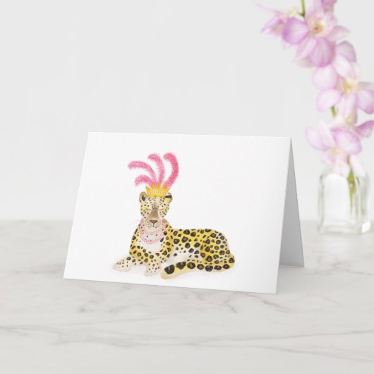 Glamoureuze Amur luipaard blanco kaart (Orchidee)