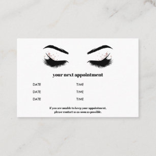 Glamoureuze Browbar Eyelash Luxe herinnering Visitekaartje