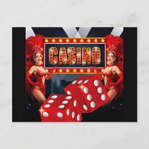Glamoureuze Casino Avonden Briefkaart