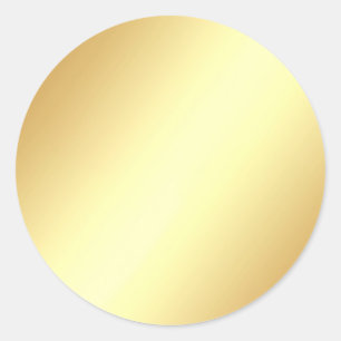 Glamoureuze Faux Gold Blank Elegante Sjabloon Ronde Sticker