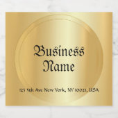 Glamoureuze Faux Gold handgeschreven script Sjablo Bier Etiket (Enkel label)