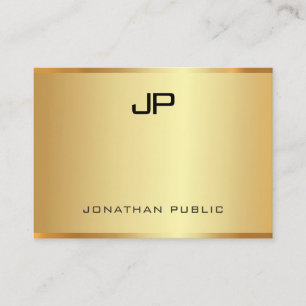 Glamoureuze Faux Gold Modern Elegant Professional Visitekaartje