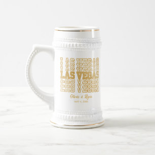 Glamoureuze Glitter Las Vegas Bestemming Bruiloft Bierpul