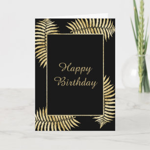 Glamoureuze Gold Leaf Bracken Kaart