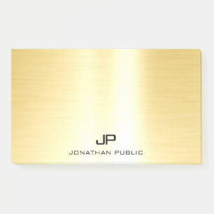 Glamoureuze Gold Trendy Sjabloon Modern Profession Post-it® Notes