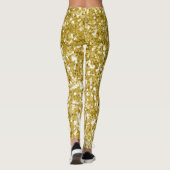 Glamoureuze gouden glitter leggings (Achterkant)