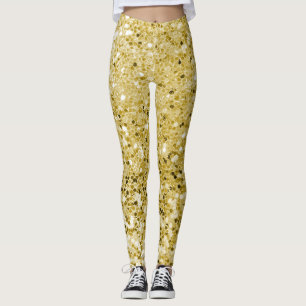 Glamoureuze gouden glitter leggings