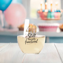 Glamoureuze Grappige Mijlpaal Verjaardagsglas