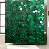 Glamoureuze Groene Sequin Douchegordijn