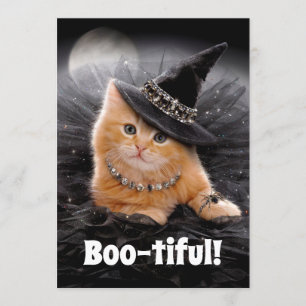 Glamoureuze Heksenkitten Kaart